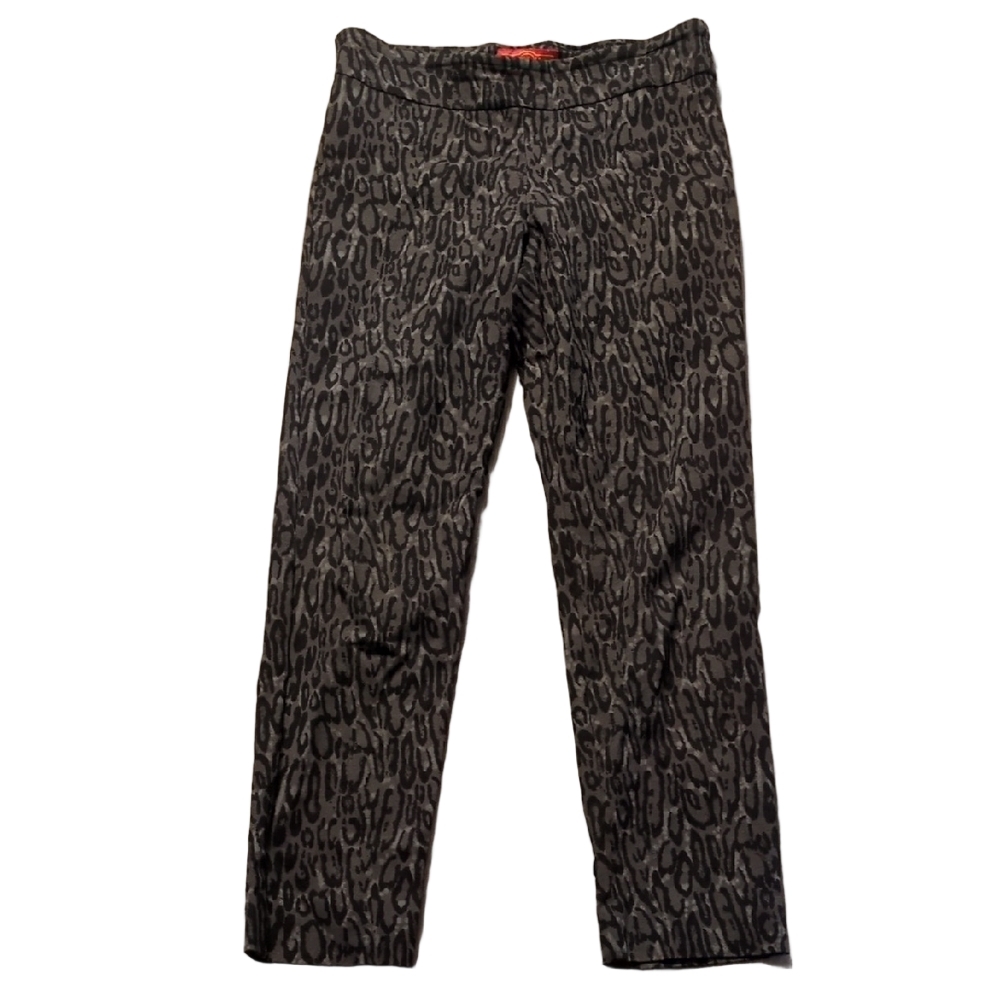 Krazy Larry Animal Print Pull On Pants Size 10